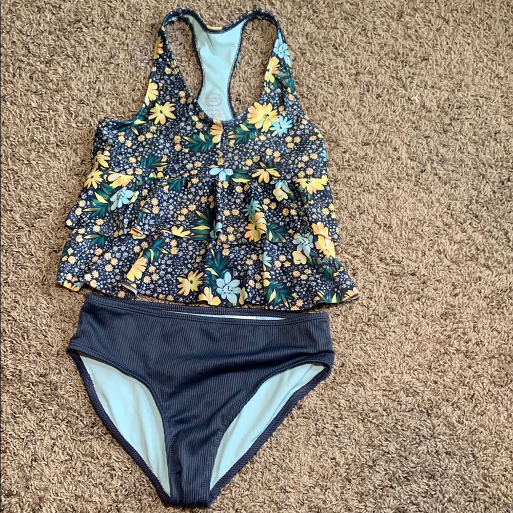 Wonder Nation Blue and Yellow Bikini Set